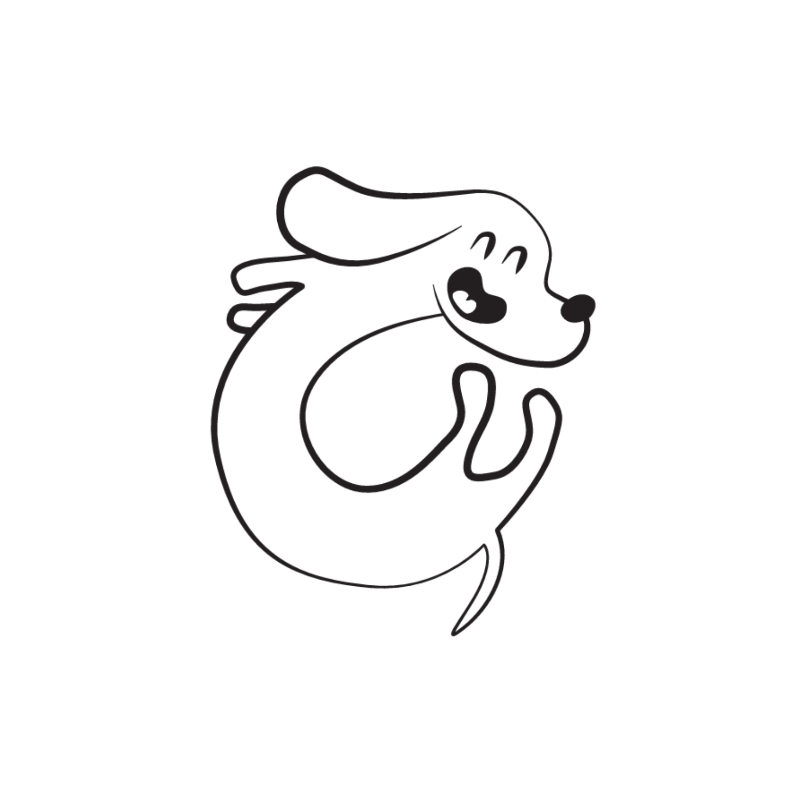 Sniffy c happy mascot jumping